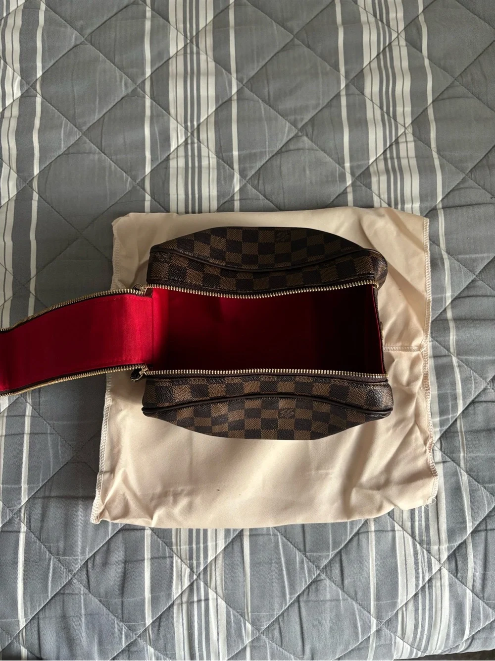 barely used LV cosmetic bag